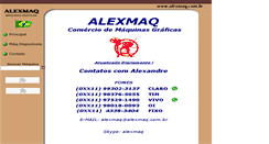 Desktop Screenshot of alexmaq.com.br