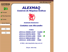Tablet Screenshot of alexmaq.com.br